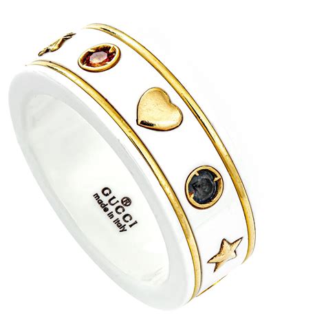 gucci icon thinband ring|gucci icon ring with gemstones.